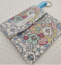 Load image into Gallery viewer, Blue Pastel Face Mask Bag Keyring