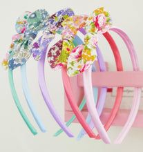 Load image into Gallery viewer, Alice Band with Floral Fabric Bow