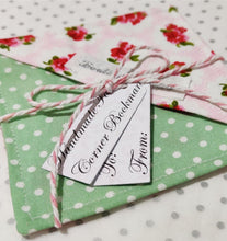 Load image into Gallery viewer, Fabric Page Corner Bookmark - Pink Roses - BoutiqueCrafts