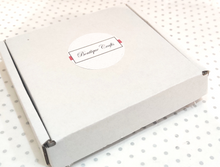 Load image into Gallery viewer, Floral Teardrop Earrings with Butterfly Charm - Blue