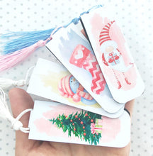 Load image into Gallery viewer, Magnetic Bookmark - Christmas Bookmark with Tassel