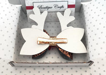 Load image into Gallery viewer, Christmas Reindeer Hair Bow