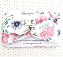 Load image into Gallery viewer, Twist detail stretchy headband - Pastel Florals