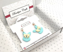 Load image into Gallery viewer, Handmade Bunny Bow Earrings