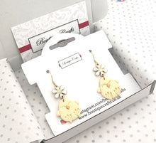Load image into Gallery viewer, Handmade Chick Drop Earrings