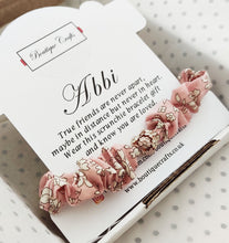Load image into Gallery viewer, Skinny Liberty Scrunchie Bracelet - Personalised friendship positivity keepsake gift