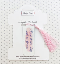 Load image into Gallery viewer, Magnetic Bookmark - Floral Bookmark with Tassel