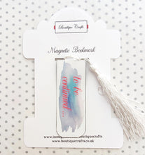 Load image into Gallery viewer, Magnetic Bookmark - Floral Bookmark with Tassel