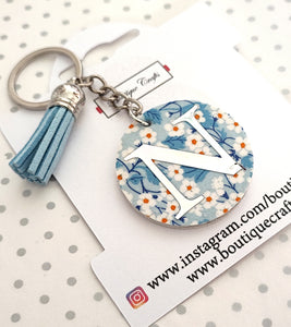 Personalised Initial Keyring with Tassel