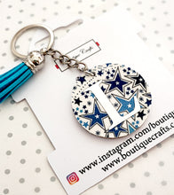Load image into Gallery viewer, Personalised Initial Keyring with Tassel
