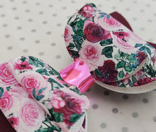 Load image into Gallery viewer, Floral Girls Stacked Hair Bow - Rose Prints
