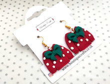 Load image into Gallery viewer, Christmas Jumper Earrings - polymer clay drop earrings
