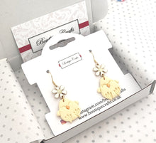 Load image into Gallery viewer, Handmade Chick Drop Earrings
