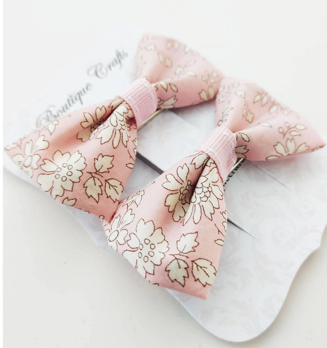 Liberty of London hair clips - Pink Floral - BoutiqueCrafts