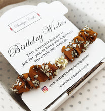 Load image into Gallery viewer, Skinny Liberty Scrunchie Bracelet - Birthday Wishes Keepsake Gift
