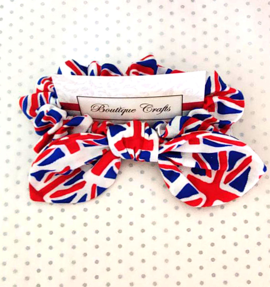 Union Jack Scrunchies